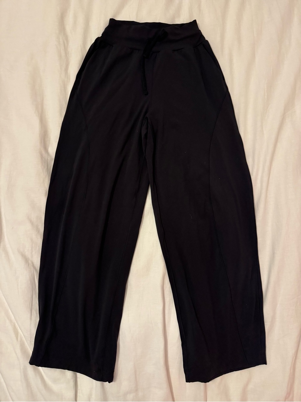 lululemon athletica Men's Black Wide-Leg Drawstring Joggers